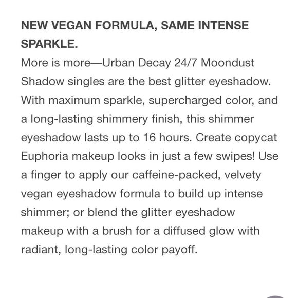 Urban Decay Moondust Sparkly Eyeshadow - Picture 9 of 10